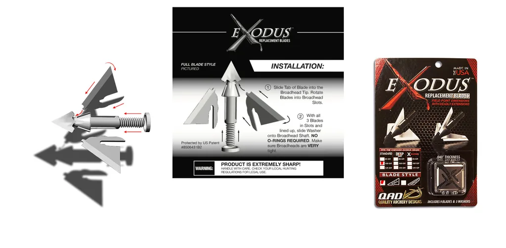 BROADHEAD PARTS REPLACEMENT EXODUS