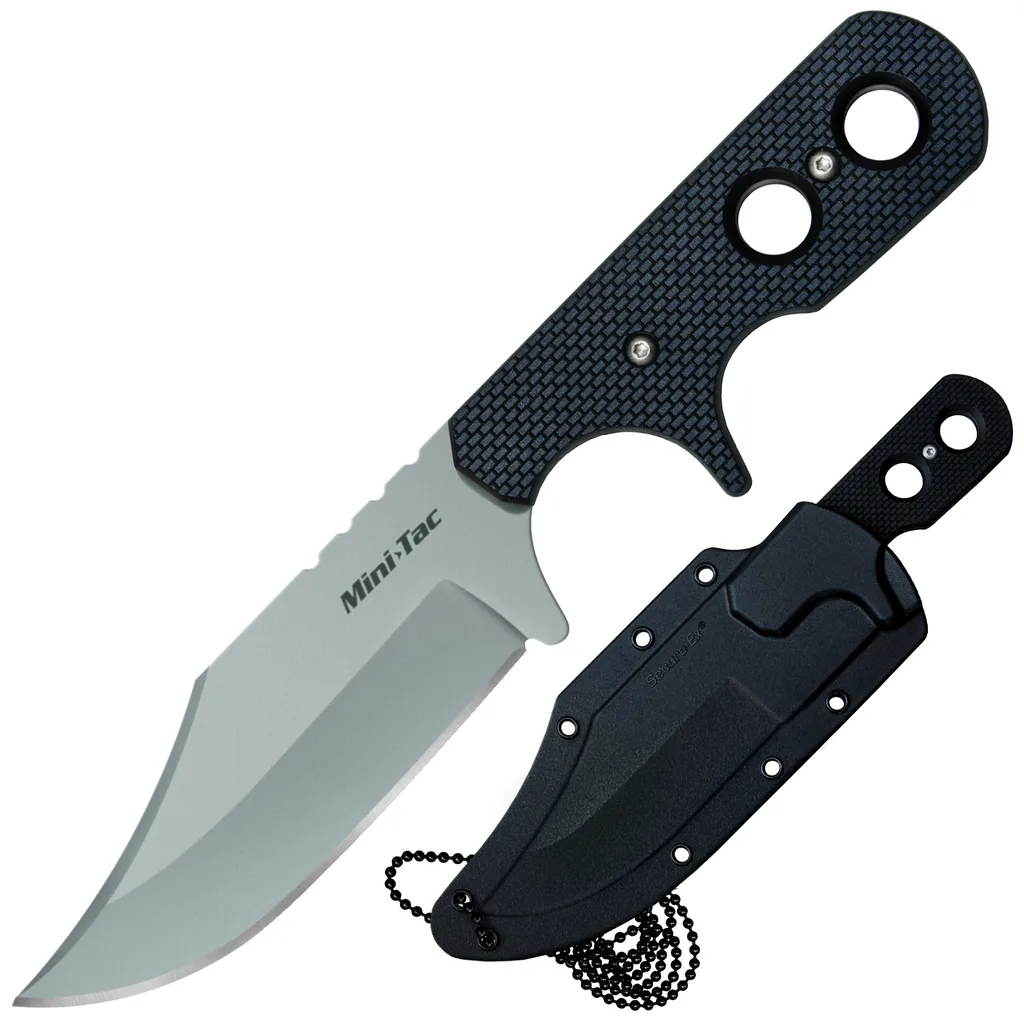 COLD STEEL MINI TAC BOWIE - overall 17.27cm / 73.7gr FIXED BLADE KNIVE