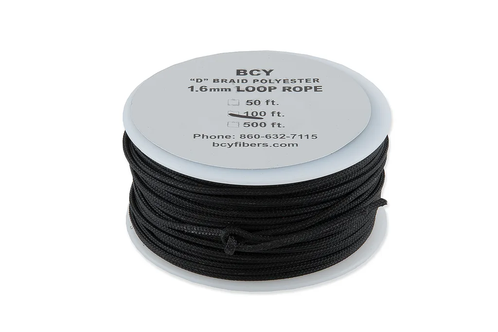 D LOOP ROPE D-BRAIDED DIA 1.6MM - 100FT