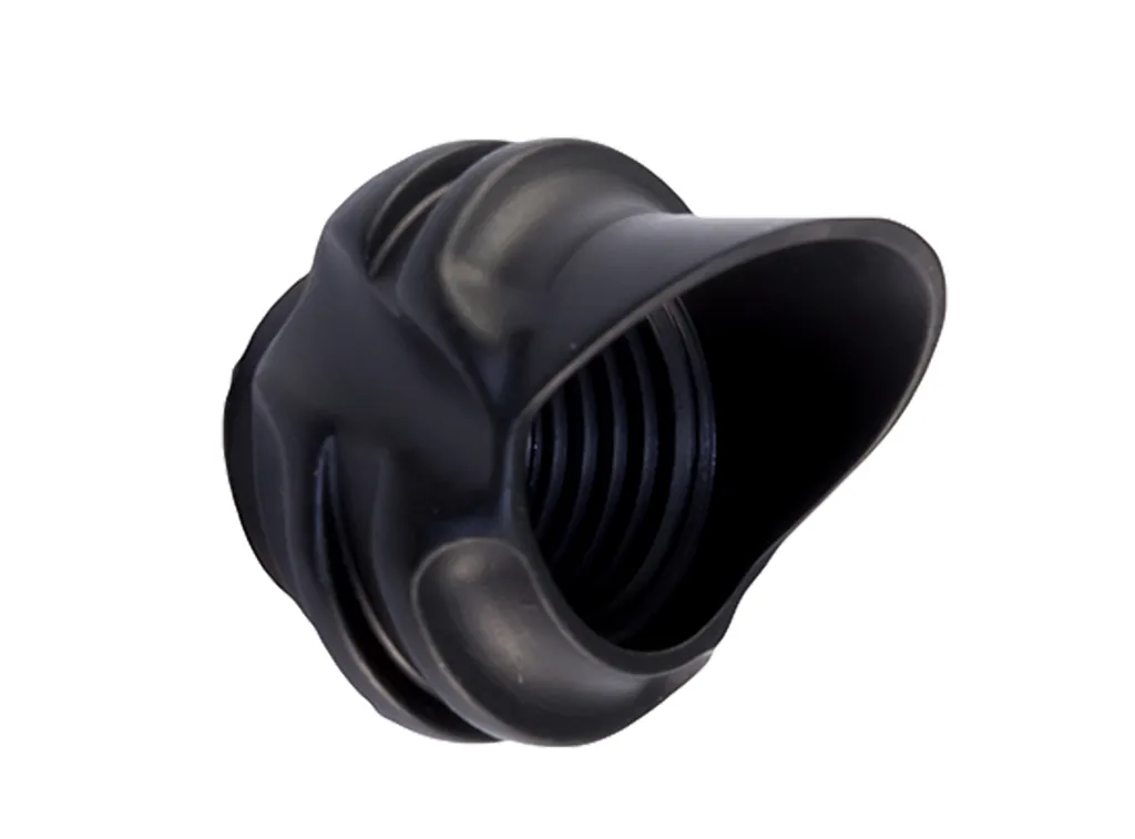 PEEP SIGHT HOUSINGS LARGE HOODED 1/4" BLACK 37°