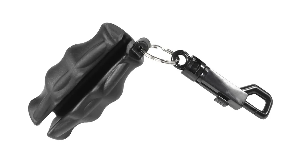 TRUGLO ARROW PULLERS SHORT 3-FINGER SOLID RUBBER WITH KEYCHAIN BLACK