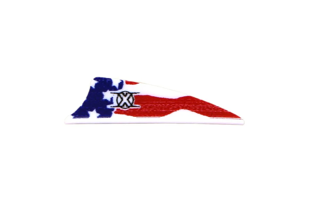 VANES X 3" AMERICAN FLAG SHIELD 100/PK