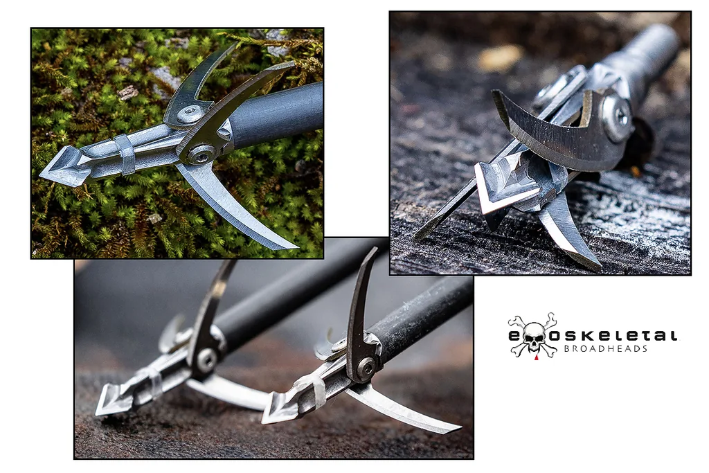 B3 EXPANDABLE BLADE BROADHEADS EXOSKELETAL 3 BLADE 100 GR