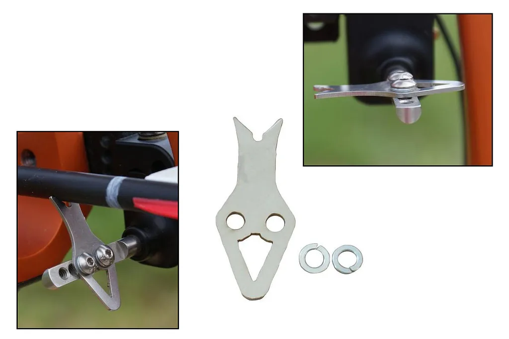 BOWFINGER STAINLESS TOURNAMENT BLADE ARROW REST PART