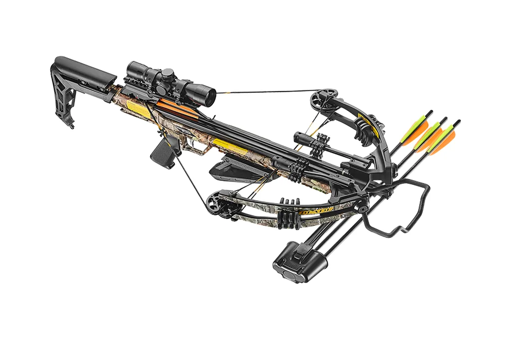 EK POELANG COMPOUND CROSSBOW SETS BLADE+ 340fps CAMO 175lbs. SCOPE & ACCESSORIES