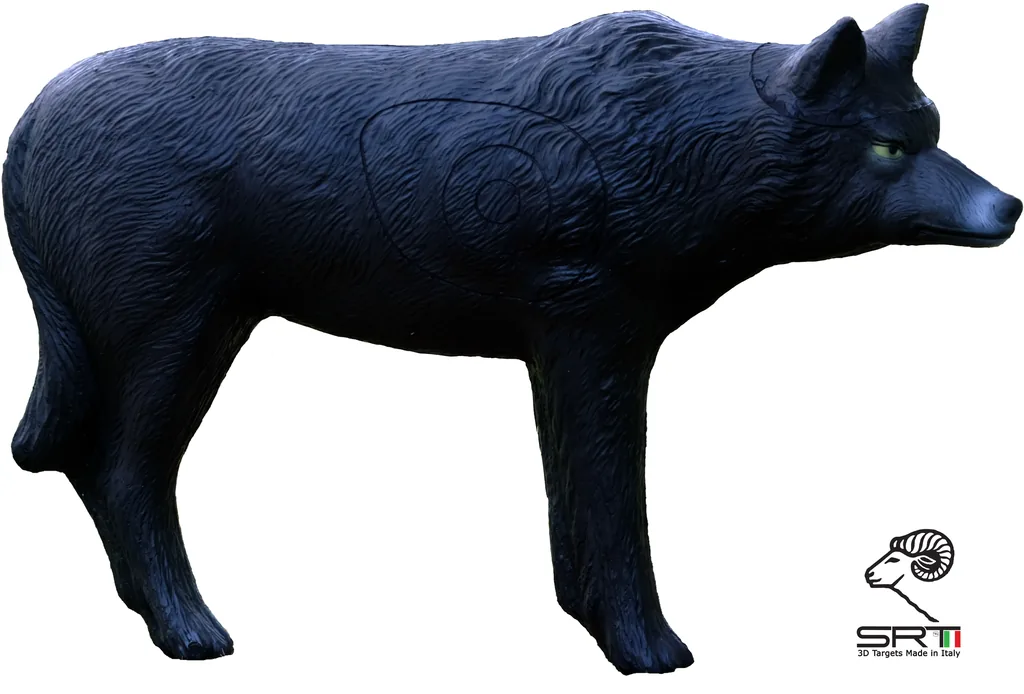 SRT 3D TARGET BLACK WOLF - GROUP 2 - L123cm H75cm