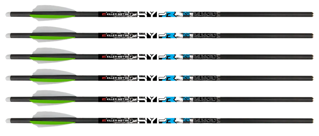 KILLER INSTINCT HYPR LITE 20" CROSSBOW BOLT  6/PK