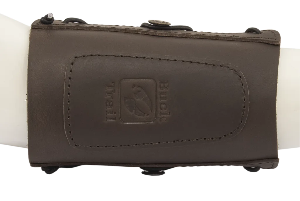 BUCK TRAIL TRADITIONAL ARMGUARDS ORIGIN 18cm BROWN LEATHER
