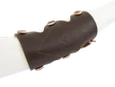 BUCK TRAIL TRADITIONAL ARMGUARDS ADAMA 20cm BROWN LEATHER