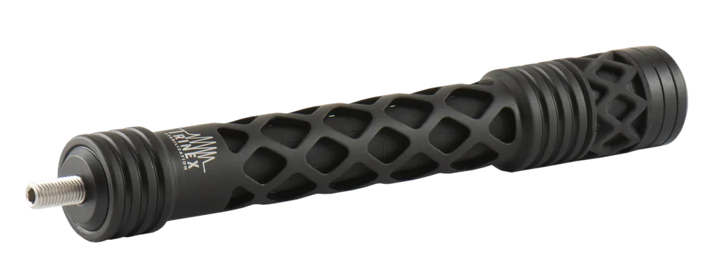MAXIMAL TRINEX 8" CNC MACHINED W/ DAMPERS AND WEIGHTS BLACK HUNTING & 3D STABILIZER