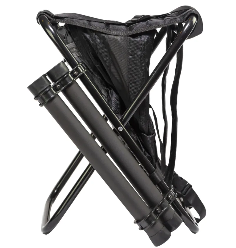 BOHNING BACKPACK SHOOTER STOOL W/ ARROW TUBES/UMBRELLA HOLDER BLACK