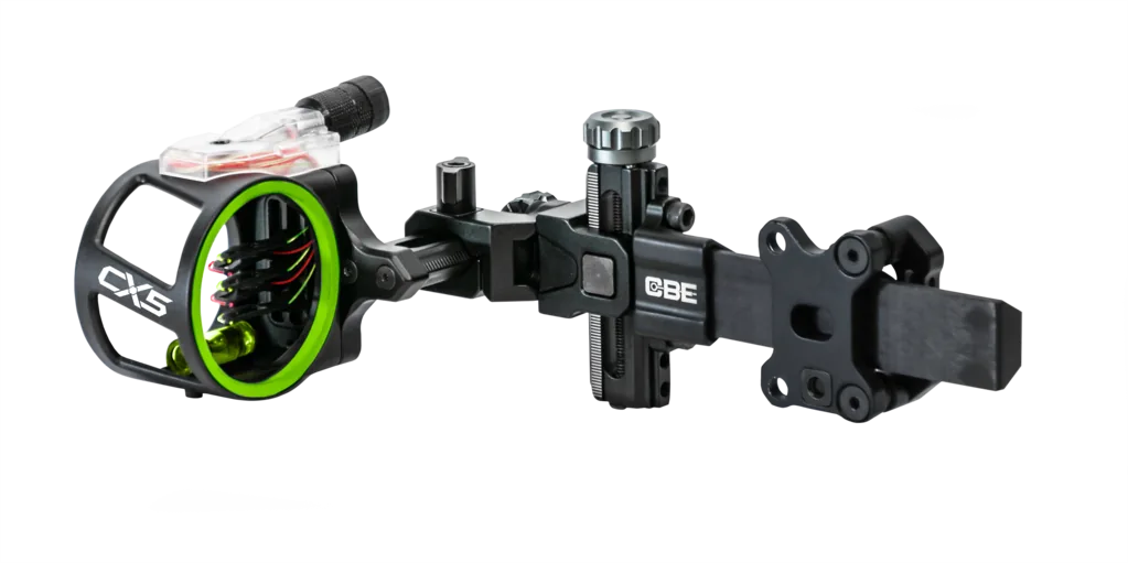 CBE CX5 CARBON BAR 5PIN .019 / BLACK AMBIDEXTROUS HUNTING & 3D SIGHT