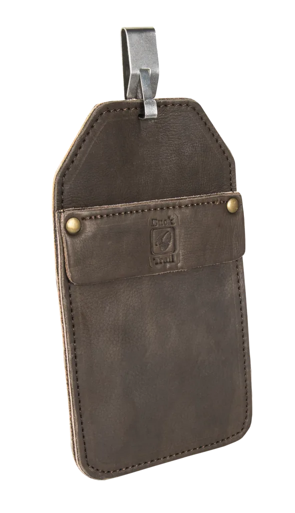 BUCK TRAIL TRADITIONAL BACK POCKET QUIVER W/ HOOK 21cm LEATHER BROWN