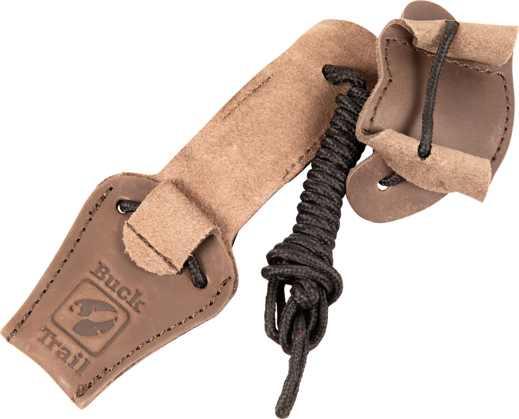 BUCK TRAIL BOWSTRINGER TRADITIONAL CUP AND LIMB GRIPPER LEATHER BROWN