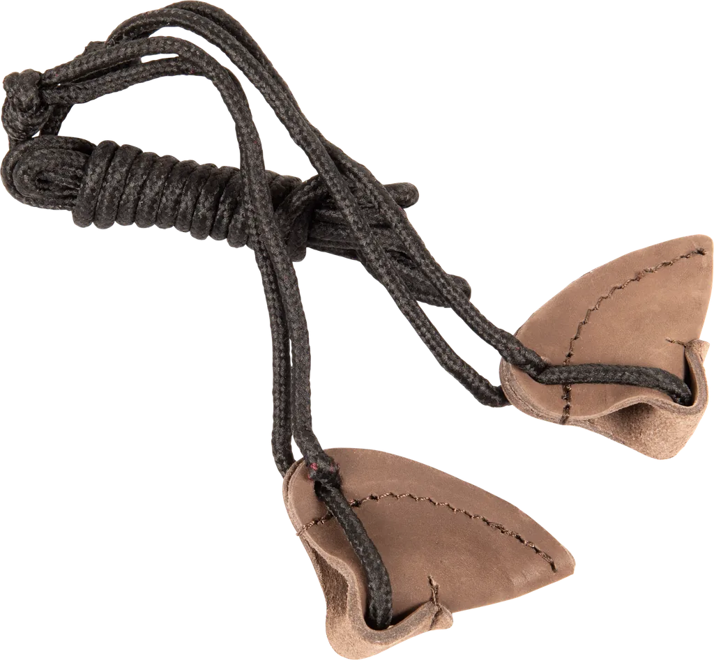 BUCK TRAIL BOWSTRINGER TRADITIONAL LONGBOW CUP AND CUP LEATHER BROWN