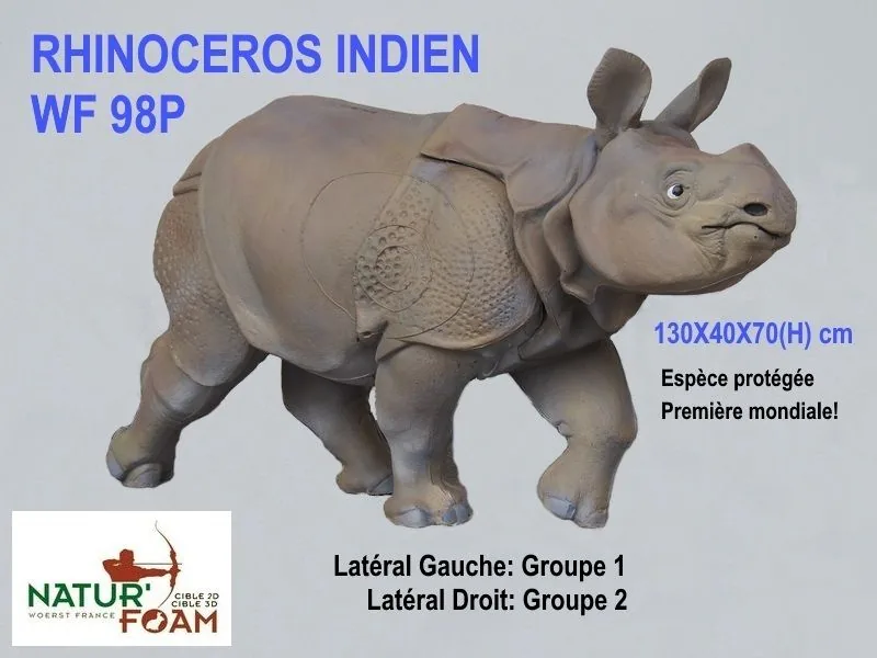 NATUR FOAM 3D TARGET INDIAN RHINOCEROS