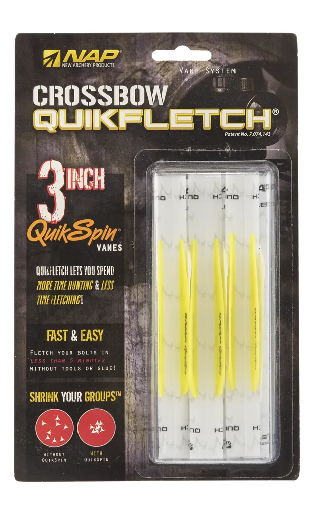 VANES CROSSBOW QUICKFLETCH QUICKSPIN 3"
