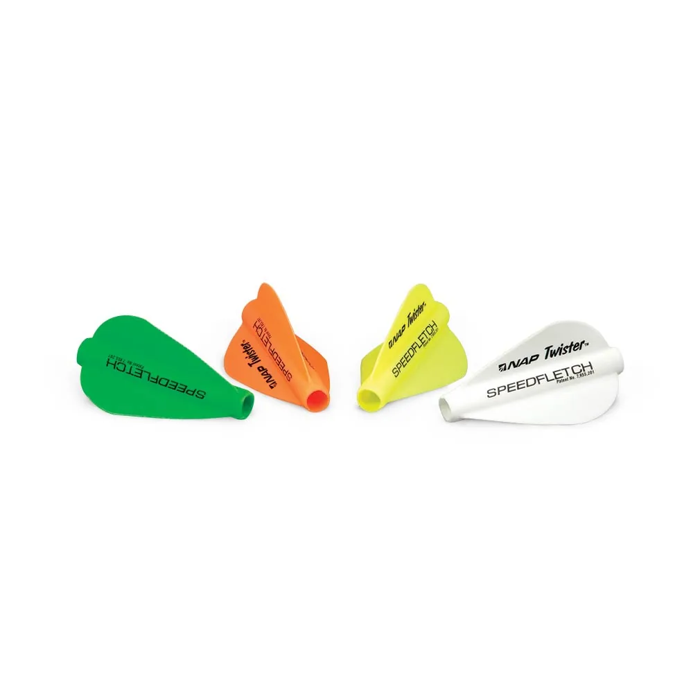 NAP VANES SPEEDFLETCH MEDIUM OD .265-.275 ARROWS WHITE 6/PK