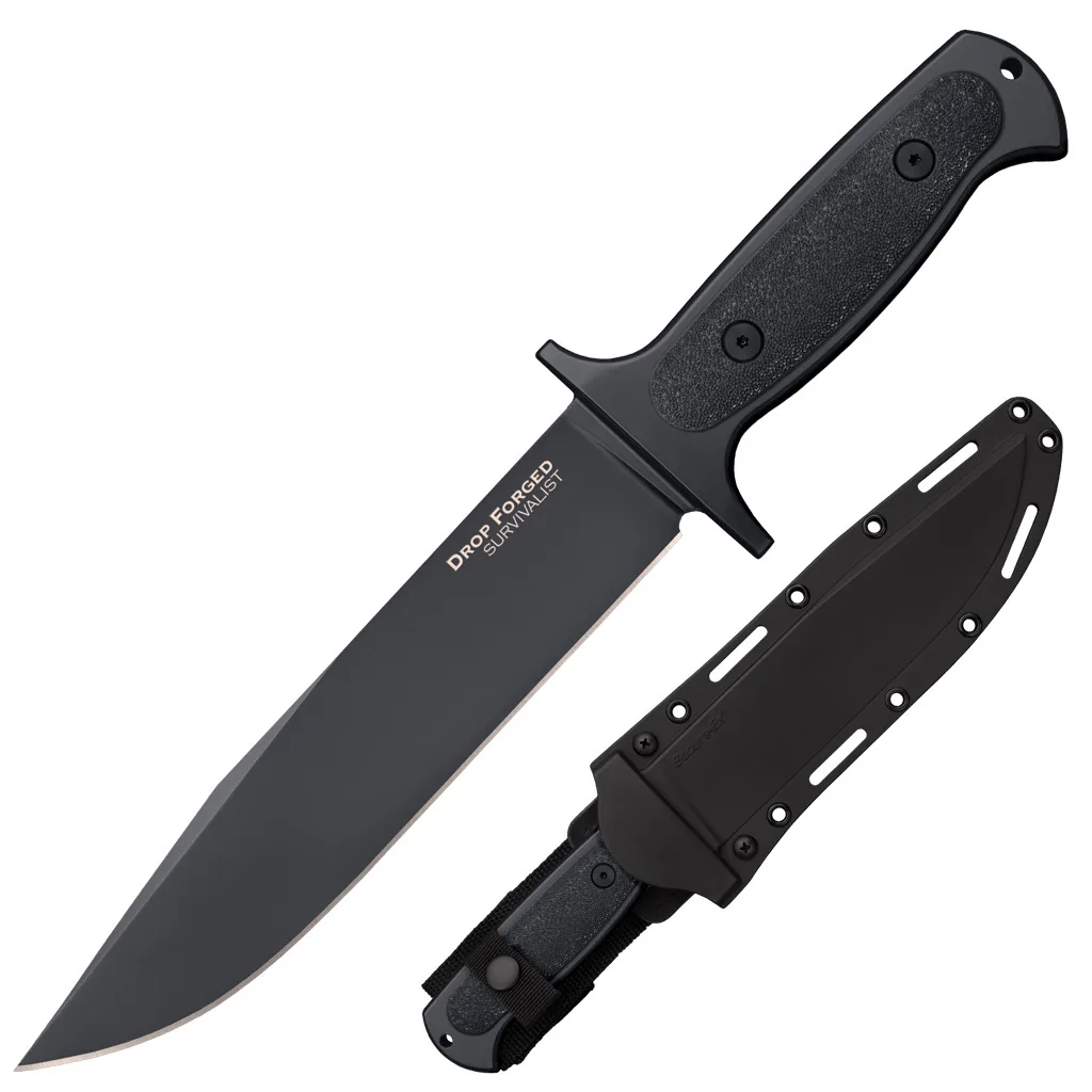 COLD STEEL FIXED BLADE KNIFE DROP FORGED SURVIVALIST - overall 33.02cm