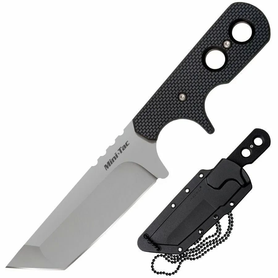 COLD STEEL FIXED BLADE KNIFE MINI TAC TANTO - overall 17.15cm