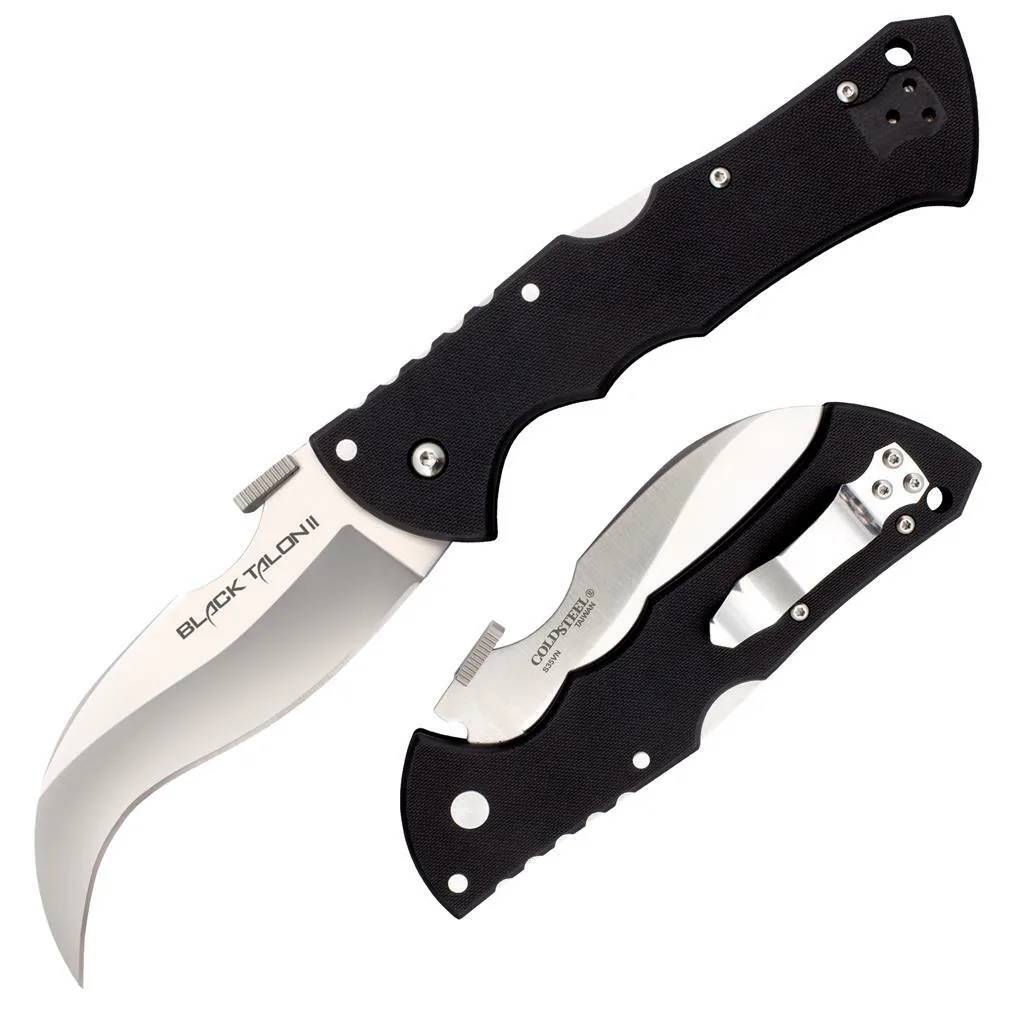 COLDSTEEL BLACK TALON FOLDER PLAIN EDGE - overall 24.13cm