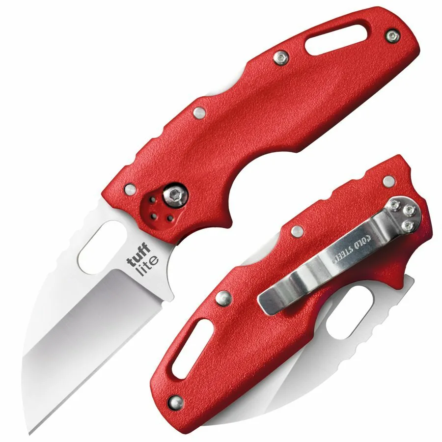 COLDSTEEL TUFF LITE PLAIN EDGE RED - overall 15.24cm