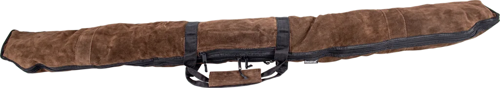 BUCK TRAIL TRADITIONAL RECURVE SOFT CASE BROWN LEATHER 165CM x 20CM