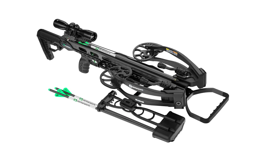 CENTERPOINT HELLION 400 PACKAGE 400fps / 185lbs / 4x32 scope / quiver and cocker
