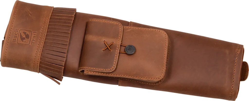 BUCK TRAIL TRADITIONAL BACK QUIVER WNOTA 47CM LEATHER BROWN