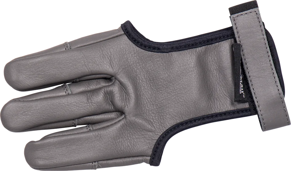 SHOOTING GLOVE CADET GREY FULL PALM WITH LEATHER FINGERTIPS
