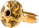 TILLER BOLT HIGH HARDNESS STEEL GOLD SET OF 2