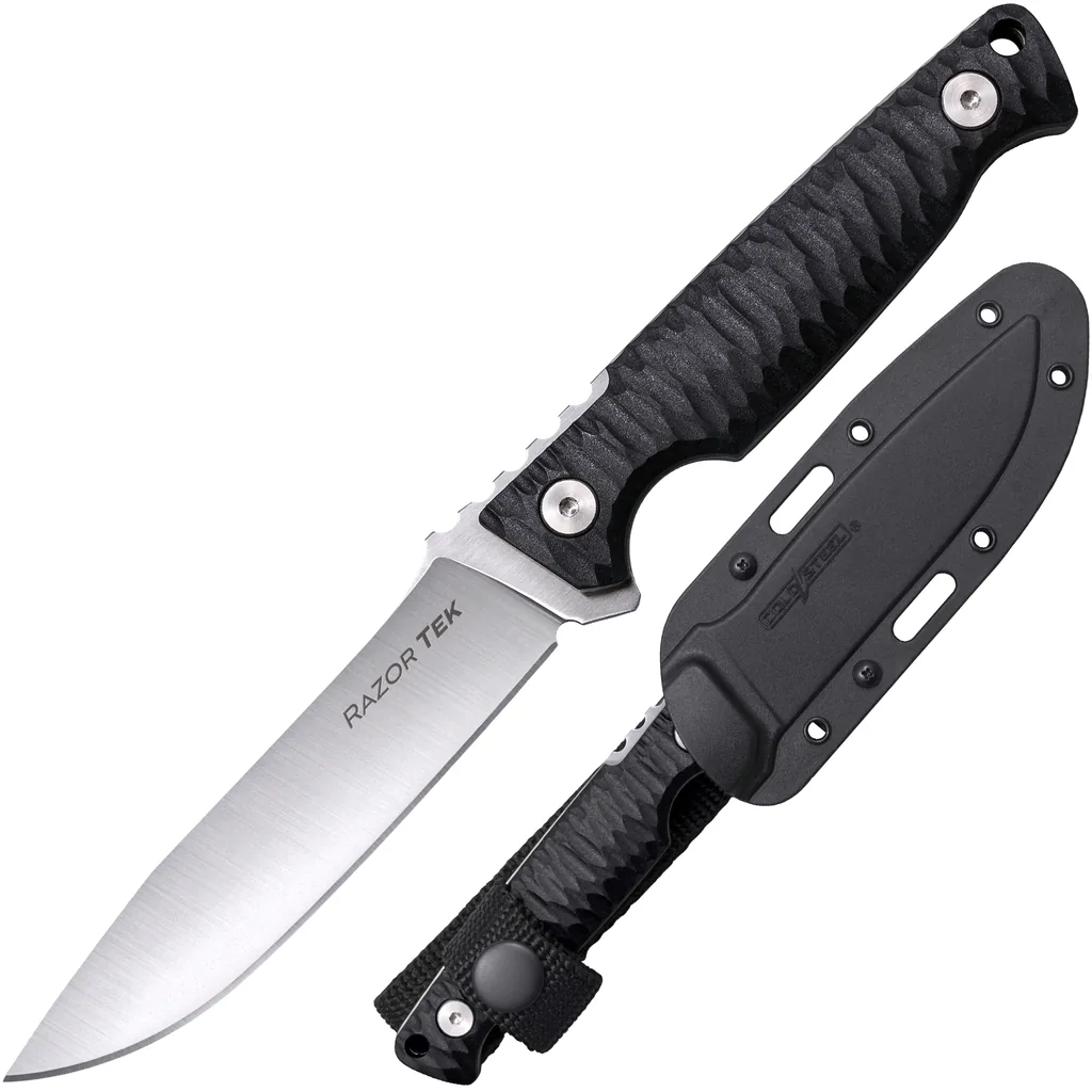COLD STEEL 4" RAZORTEK BLACK GFN HANDLE