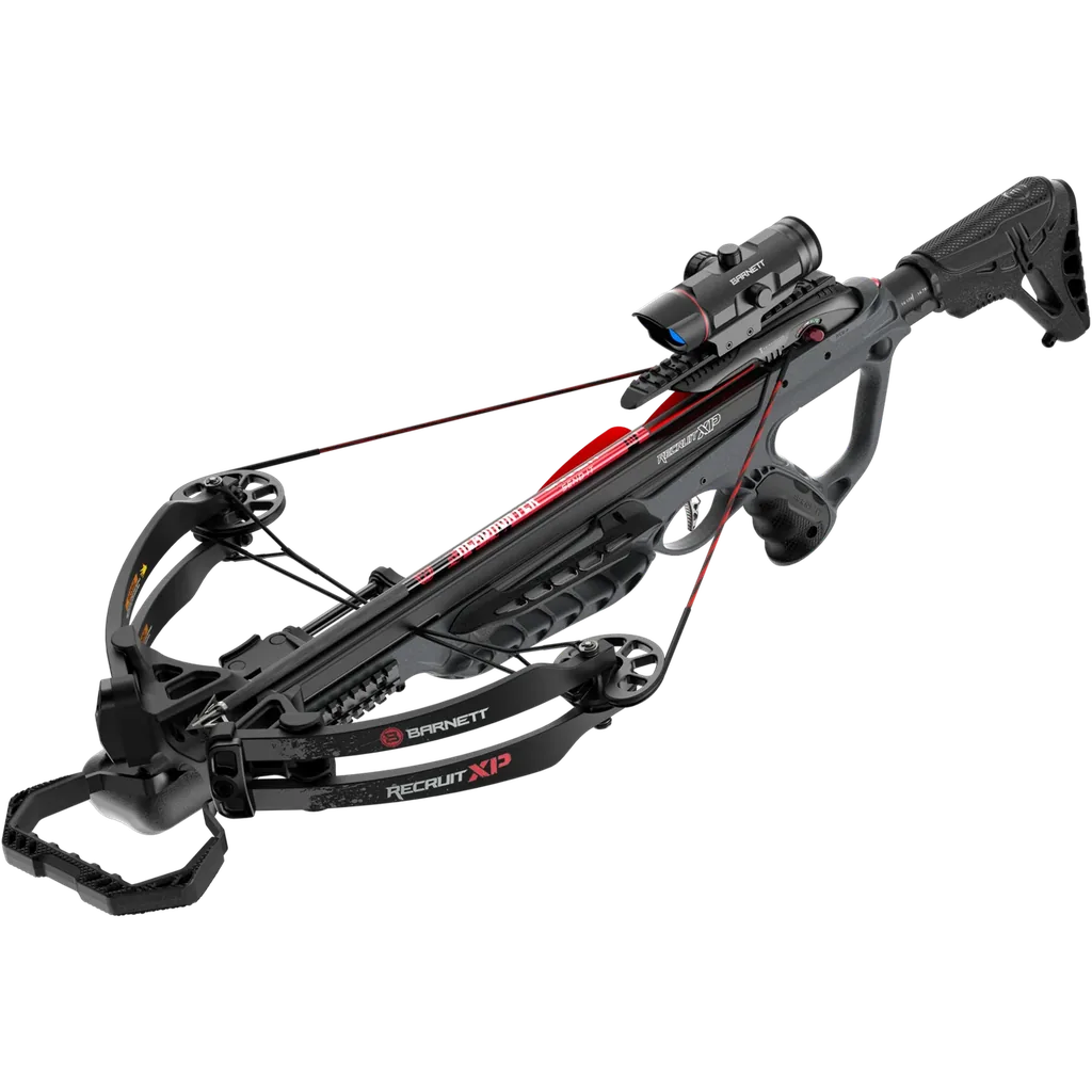 BARNETT RECRUIT XP 350fps 150LBS 1x30mm 3 DOT SCOPE COMPOUND CROSSBOW SET