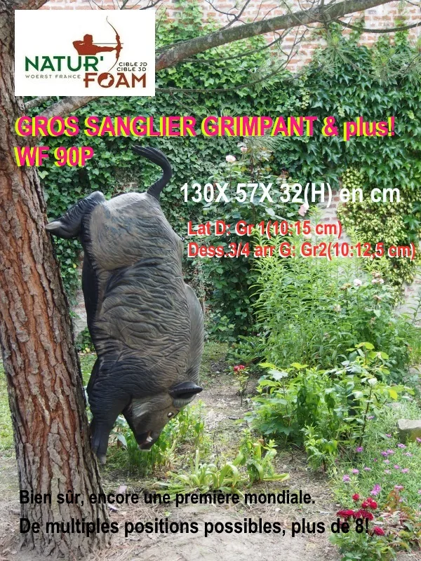 NATUR FOAM 3D TARGET WILD BOAR - CLIMBING