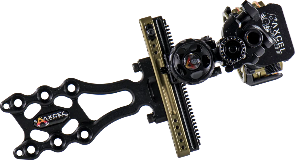 AXCEL HUNTING & 3D SIGHT LANDSLYDE SLIDER ACCUSTAT II SCOPE - 4 PIN .019 TACTICAL BOWHUNTING
